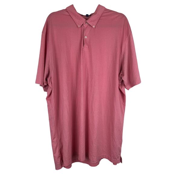 Peter Millar Crown Crafted Red Golf Short Sleeve Polo - XXL - Picture 1 of 4